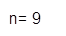 n= 9